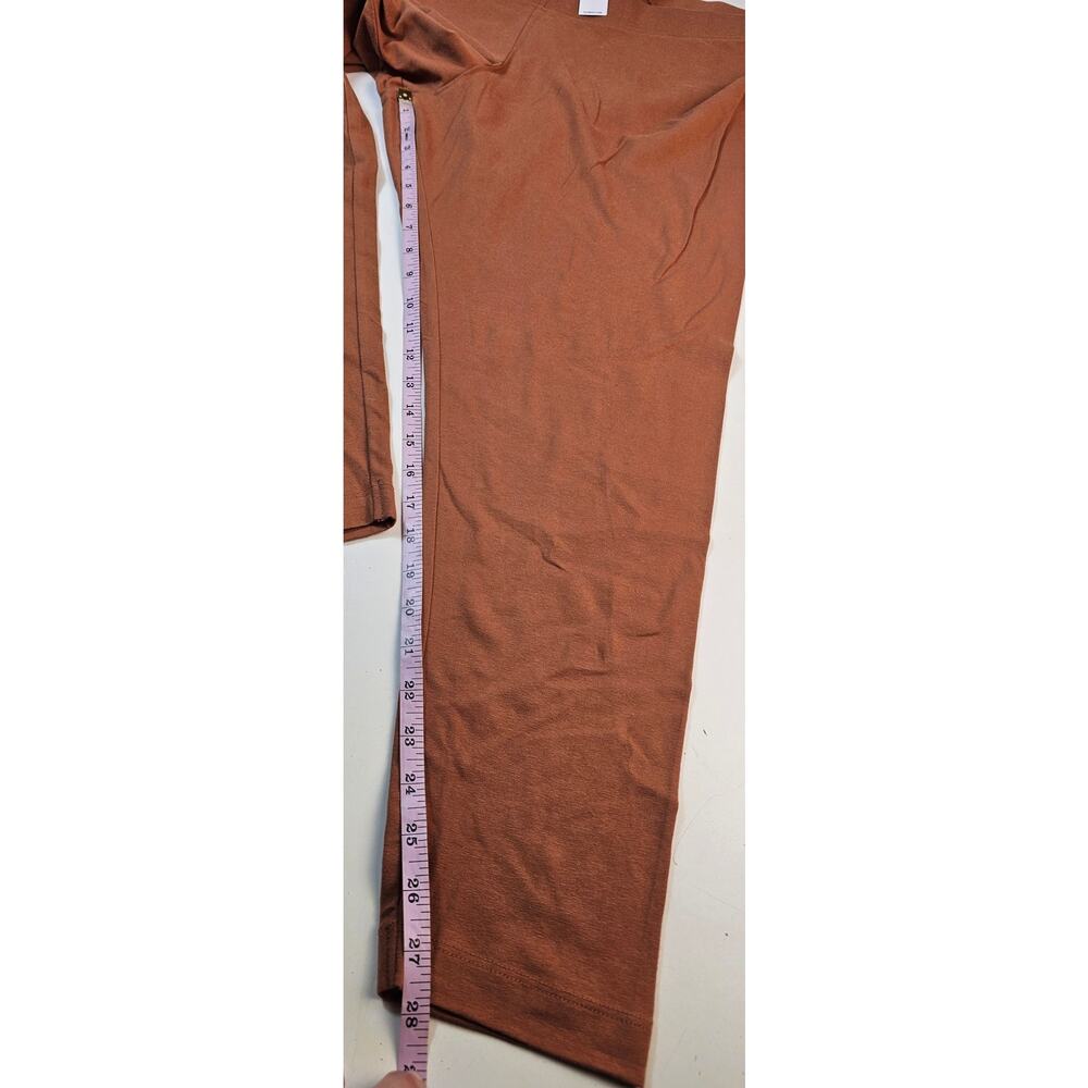 NWT old navy fall color orange UT knit leggings high rise sz XXL layering career - Picture 7 of 8